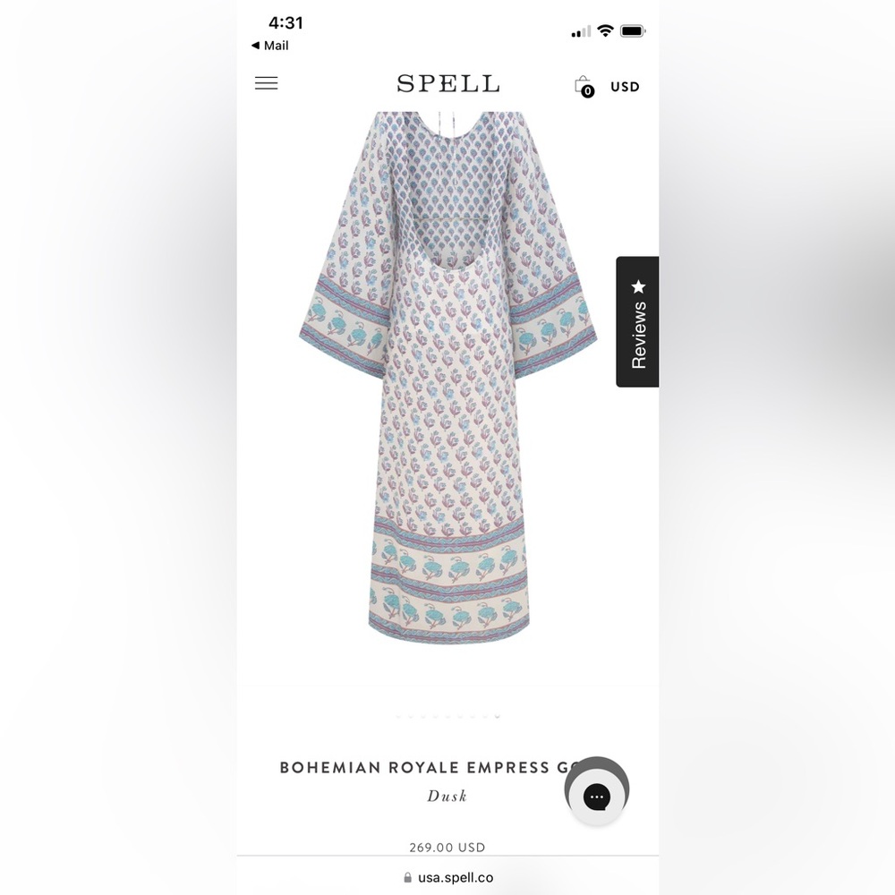 SPELL. Bohemian Royal Empress Gown.